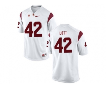 USC Trojans Ronnie Lott #42 College Football Jersey - White