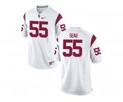 USC Trojans Seau #55 College Football Jersey - White