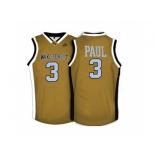 Wake Forest Demon Deacons Chris Paul #3 College Basketball Throwback Jersey - Gold