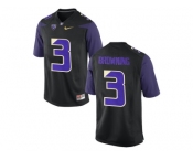 2016 Washington Huskies Jake Browning #3 College Football Limited Jersey - Black