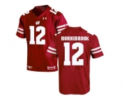 2016 Men's UA Wisconsin Badgers Alex Hornibrook #12 College Football Jersey - Red