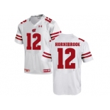 2016 Men's UA Wisconsin Badgers Alex Hornibrook #12 College Football Jersey - White