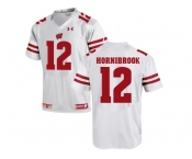 2016 Men's UA Wisconsin Badgers Alex Hornibrook #12 College Football Jersey - White