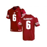 2016 Men's UA Wisconsin Badgers Corey Clement #6 College Football Jersey - Red