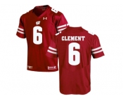 2016 Men's UA Wisconsin Badgers Corey Clement #6 College Football Jersey - Red