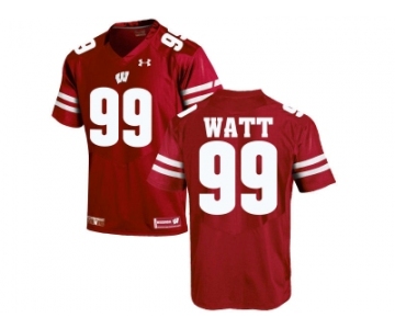 2016 Men's UA Wisconsin Badgers J.J Watt #99 College Football Jersey - Red