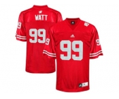 Men's Wisconsin Badgers J.J Watt #99 College Football Jersey - Red