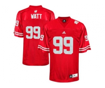 Men's Wisconsin Badgers J.J Watt #99 College Football Jersey - Red