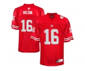 Men's Wisconsin Badgers Russell Wilson #16 College Football Jersey - Red