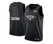 Youth Nike New Orleans Pelicans #0 DeMarcus Cousins Black NBA Jordan Swingman 2018 All-Star Game Jersey