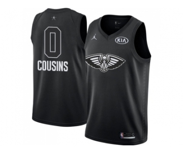 Youth Nike New Orleans Pelicans #0 DeMarcus Cousins Black NBA Jordan Swingman 2018 All-Star Game Jersey