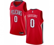 Youth Nike New Orleans Pelicans #0 DeMarcus Cousins Swingman Red Alternate NBA Jersey Statement Edition