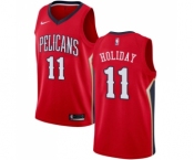 Youth Nike New Orleans Pelicans #11 Jrue Holiday Swingman Red Alternate NBA Jersey Statement Edition