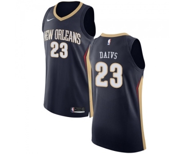 Youth Nike New Orleans Pelicans #23 Anthony Davis Authentic Navy Blue Road NBA Jersey - Icon Edition