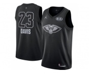 Youth Nike New Orleans Pelicans #23 Anthony Davis Black NBA Jordan Swingman 2018 All-Star Game Jersey