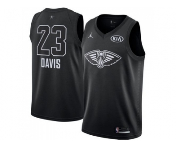 Youth Nike New Orleans Pelicans #23 Anthony Davis Black NBA Jordan Swingman 2018 All-Star Game Jersey