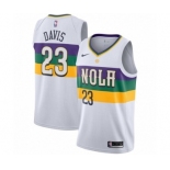 Youth Nike New Orleans Pelicans #23 Anthony Davis Swingman White NBA Jersey - City Edition