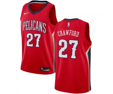 Youth Nike New Orleans Pelicans #27 Jordan Crawford Authentic Red Alternate NBA Jersey Statement Edition