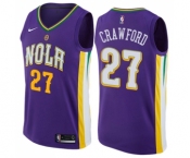 Youth Nike New Orleans Pelicans #27 Jordan Crawford Swingman Purple NBA Jersey - City Edition