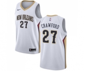 Youth Nike New Orleans Pelicans #27 Jordan Crawford Swingman White Home NBA Jersey - Association Edition