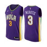 Youth Nike New Orleans Pelicans #3 Nikola Mirotic Swingman Purple NBA Jersey - City Edition