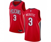 Youth Nike New Orleans Pelicans #3 Nikola Mirotic Swingman Red NBA Jersey Statement Edition