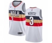 Youth Nike New Orleans Pelicans #3 Nikola Mirotic White Swingman Jersey - Earned Edition