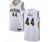 Youth Nike New Orleans Pelicans #44 Solomon Hill Authentic White Home NBA Jersey - Association Edition