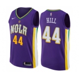 Youth Nike New Orleans Pelicans #44 Solomon Hill Swingman Purple NBA Jersey - City Edition