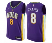 Youth Nike New Orleans Pelicans #8 Jahlil Okafor Swingman Purple NBA Jersey - City Edition