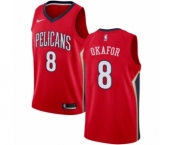 Youth Nike New Orleans Pelicans #8 Jahlil Okafor Swingman Red NBA Jersey Statement Edition