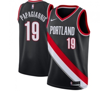 Youth Nike Portland Trail Blazers #19 Georgios Papagiannis Swingman Black NBA Jersey - Icon Edition