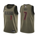 Youth Nike Portland Trail Blazers #7 Brandon Roy Swingman Green Salute to Service NBA Jersey