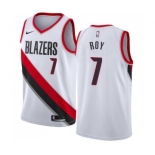 Youth Nike Portland Trail Blazers #7 Brandon Roy Swingman White Home NBA Jersey - Association Edition