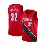 Youth Portland Trail Blazers #32 Bill Walton Swingman Red Finished Basketball Jersey - Statement Edition