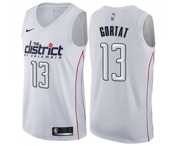 Youth Nike Washington Wizards #13 Marcin Gortat Swingman White NBA Jersey - City Edition