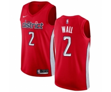 Youth Nike Washington Wizards #2 John Wall Red Swingman Jersey - Earned Edition