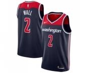 Youth Nike Washington Wizards #2 John Wall Swingman Navy Blue NBA Jersey Statement Edition