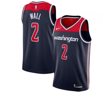 Youth Nike Washington Wizards #2 John Wall Swingman Navy Blue NBA Jersey Statement Edition