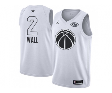 Youth Nike Washington Wizards #2 John Wall White NBA Jordan Swingman 2018 All-Star Game Jersey