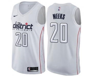 Youth Nike Washington Wizards #20 Jodie Meeks Swingman White NBA Jersey - City Edition