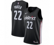 Youth Nike Washington Wizards #22 Otto Porter Swingman Black NBA Jersey - City Edition