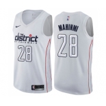 Youth Nike Washington Wizards #28 Ian Mahinmi Swingman White NBA Jersey - City Edition