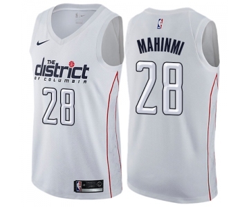 Youth Nike Washington Wizards #28 Ian Mahinmi Swingman White NBA Jersey - City Edition