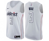 Youth Nike Washington Wizards #3 Bradley Beal Swingman White NBA Jersey - City Edition