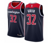 Youth Nike Washington Wizards #32 Jeff Green Swingman Navy Blue NBA Jersey Statement Edition