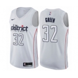 Youth Nike Washington Wizards #32 Jeff Green Swingman White NBA Jersey - City Edition