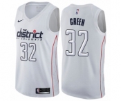 Youth Nike Washington Wizards #32 Jeff Green Swingman White NBA Jersey - City Edition