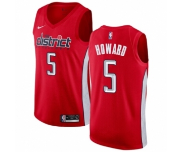 Youth Nike Washington Wizards #5 Juwan Howard Red Swingman Jersey - Earned Edition