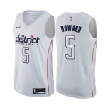 Youth Nike Washington Wizards #5 Juwan Howard Swingman White NBA Jersey - City Edition